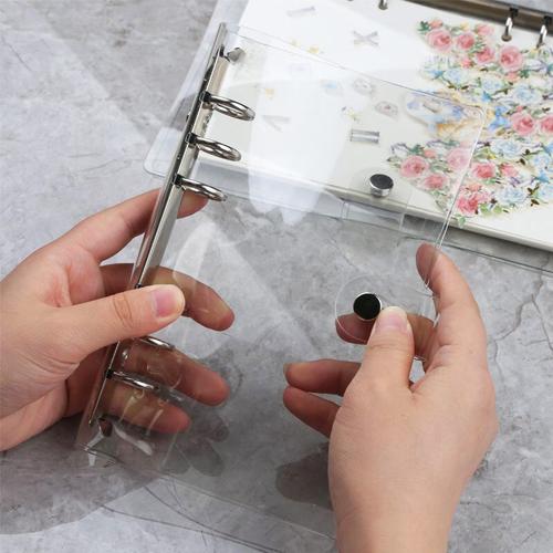 Foto Produk Korean Style Clear Cover 6 Ring Binder A6 - Binder A6 - Binder 6 Ring dari Pinkabulous