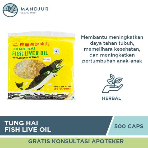 Gambar Tung Hai Fish Liver Oil - Kapsul Minyak Ikan Peningkat Sistem Imun dari Apotek Mandjur undefined Tokopedia