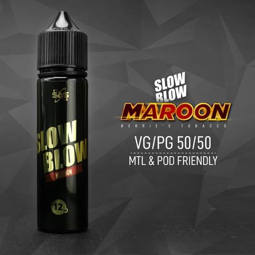Gambar Slow Blow Maroon Berries Tobacco 60ML - Liquid MTL Liquid Slow Blow - 6MG 60ML dari JakartaVapers Kab. Tangerang Tokopedia