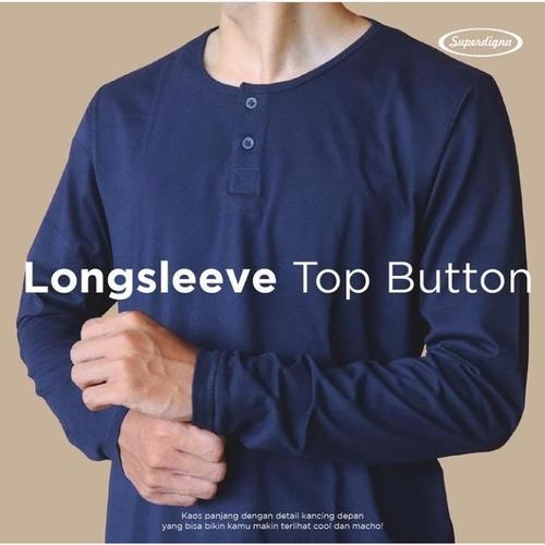 Foto Produk KAOS POLOS LONGSLEEVE TOP BUTTON (NANO) dari Superdigna_store