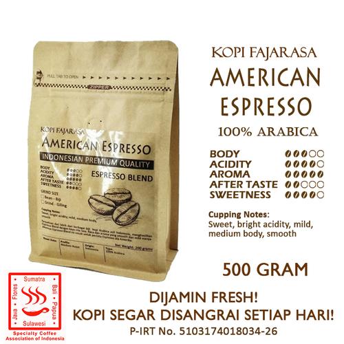 Foto Produk Kopi Fajarasa American Espresso Biji Kopi Espresso Blend 500 gram dari Kopi Jayakarta
