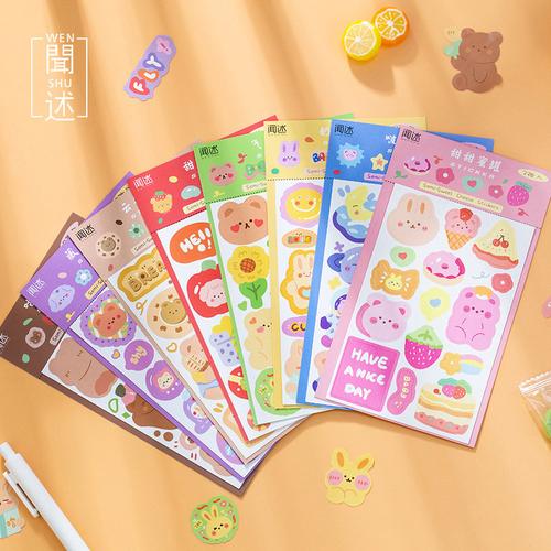 Foto Produk Colorful Tales Diary Deco Stickers - Sticker Unik - Sticker Lucu dari Pinkabulous