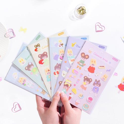 Foto Produk Sweetheart Milk Diary Deco Stickers - Sticker Unik - Sticker Lucu dari Pinkabulous