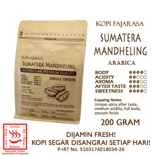Foto Produk Kopi Fajarasa Sumatera Mandheling Biji Kopi Arabica 200 gram - Bean dari Kopi Jayakarta