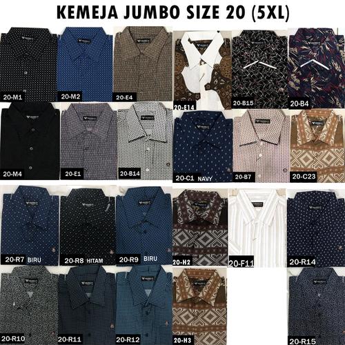 Foto Produk VM Kemeja JUMBO Tangan Pendek - Kemeja BIG Size 5XL XXXXXL dari VM VanMarvell