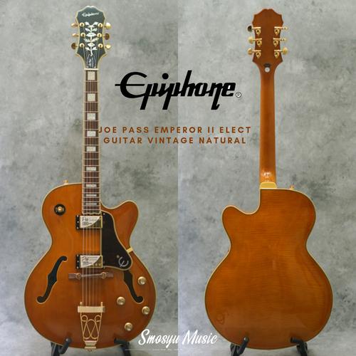 Gambar Epiphone Joe Pass Emperor II Electric Guitar Vintage Natural dari SMOSYU MUSIC Kota Bekasi Tokopedia