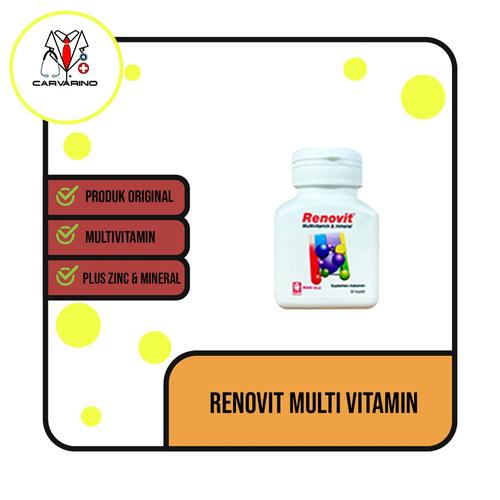 Foto Produk Renovit multivitamin lengkap plus ZINC dari carvarino
