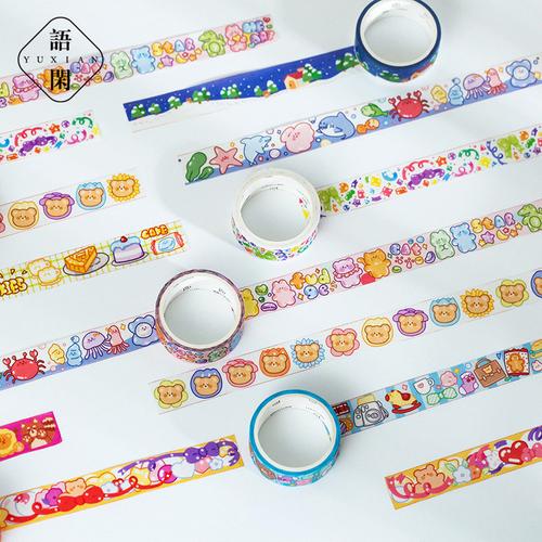 Foto Produk Masking Tape Gummy Zoo Planet 15mm - Selotip Unik - Selotip Lucu dari Pinkabulous