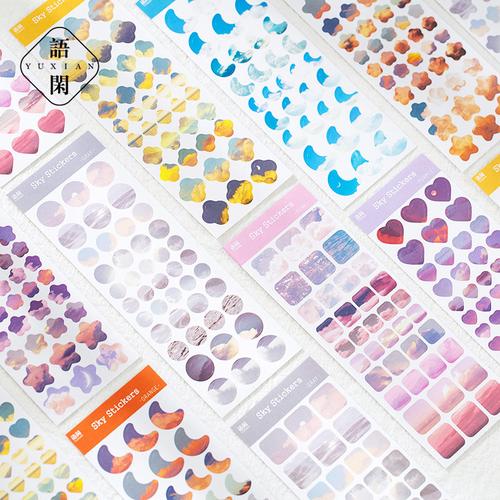 Foto Produk Look at The Sky Diary Deco Stickers - Sticker Unik - Sticker Lucu dari Pinkabulous