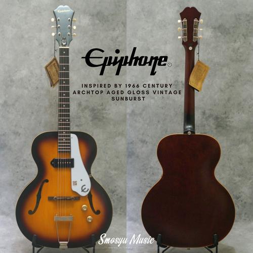 Foto Produk Epiphone Inspired by 1966 Century Archtop Aged Gloss Vintage Sunburst dari SMOSYU MUSIC