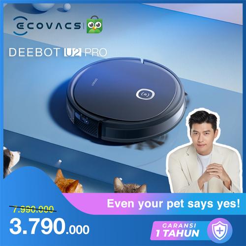 Foto Produk Ecovacs DEEBOT U2 PRO Robot Vacuum Cleaner Mop Vacum Sapu Pel Vakum dari Ecovacs Indonesia