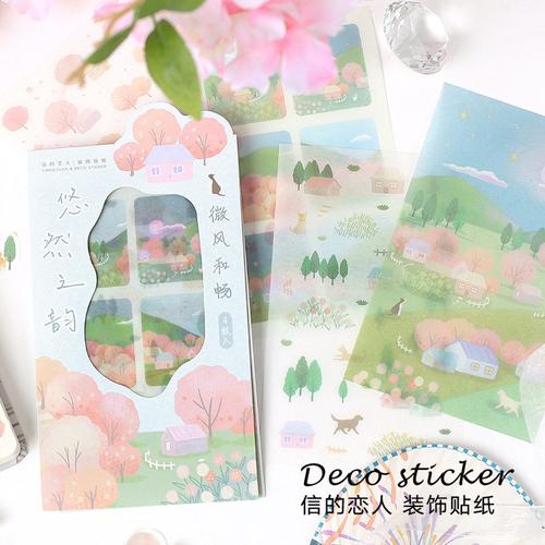 Foto Produk Leisurely Rhyme Diary Deco Stickers - Sticker Unik - Sticker Lucu dari Pinkabulous