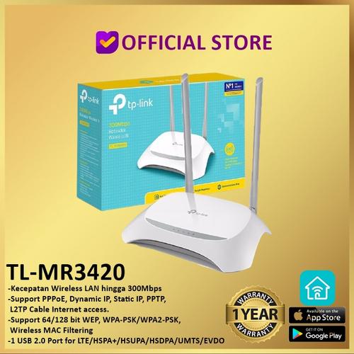 Gambar TP-Link TL-MR3420 : TP LINK 3G/4G - TPLink WiFi Wireless N Router dari DUNIA COMPUTER & SERVICE Jakarta Selatan Tokopedia