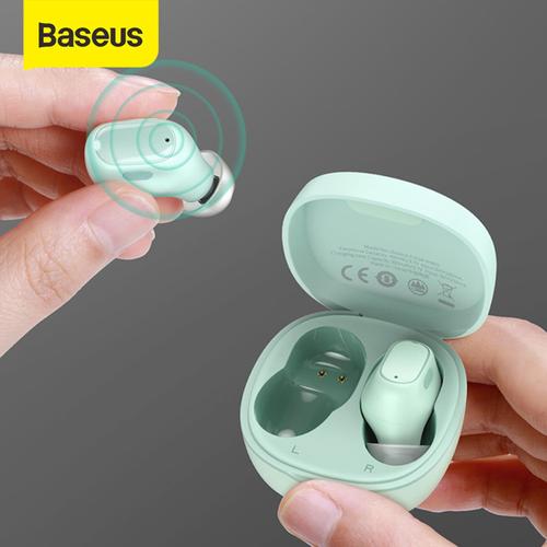Promo BASEUS TRUE WIRELESS BLUETOOTH EARPHONE MINI EARBUDS TWS WM01