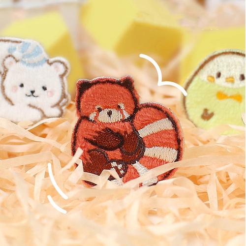 Foto Produk Chubby Zoo Series Embroidery Patch Sticker - Emblem Lucu - Emblem Kaos dari Pinkabulous