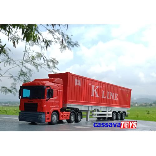 Gambar Diecast Container Truck KLINE Miniatur trailer Skala 43 dari CassavaToys Kota Bekasi Tokopedia