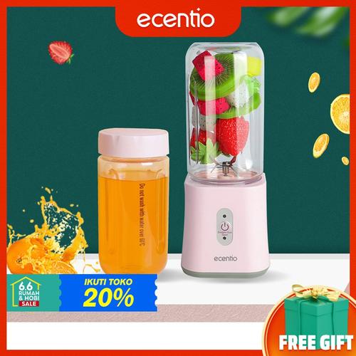 Gambar Ecentio Portable Blender Mini Juicer 400ML botol Juice blender cup USB - PTH 4 MATAPISAU dari logitechshop Jakarta Timur Tokopedia