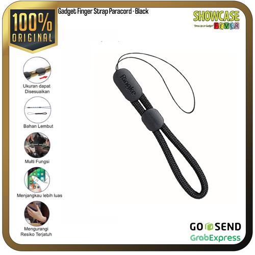 Foto Produk Ringke Neck Shoulder Wrist Hand Finger Strap Tali Gantungan HP Camera - F-Black dari showcasefever