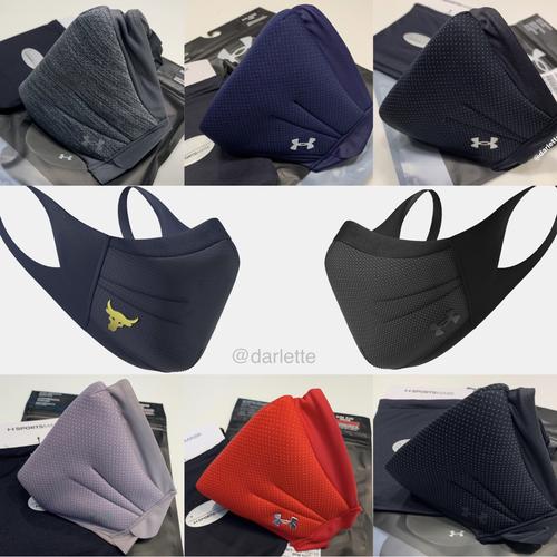 Foto Produk Under Armour Mask ORIGINAL - UA SPORTMASK - masker olahraga - Hitam, XS/S dari darlette