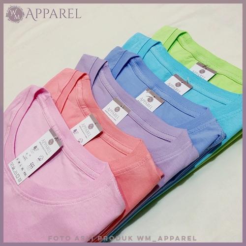 Kaos Polos Plain T-Shirts Katun Organic 