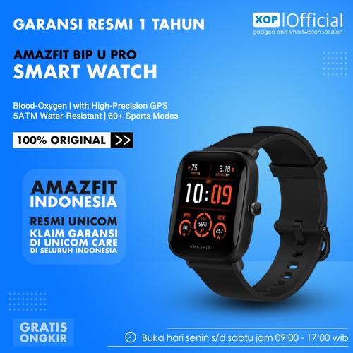 Foto Produk Amazfit Bip U Pro Smartwatch SpO2 GPS 60 Sport Modes - Garansi Resmi - Black dari XOP Official