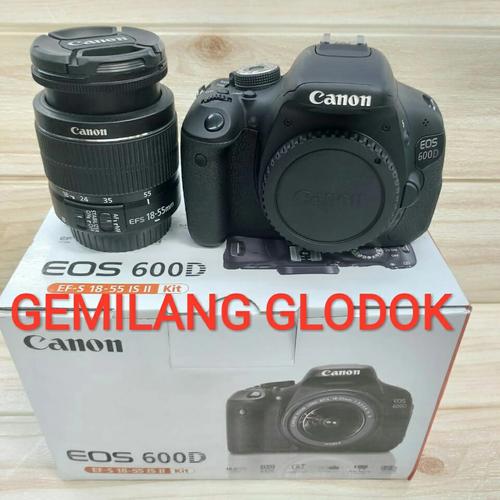 CANON EOS 600D EOS-600D EOS600D DSLR CANON EOS 600 D Kit di Gemilang  Glodok Tokopedia - Main Image