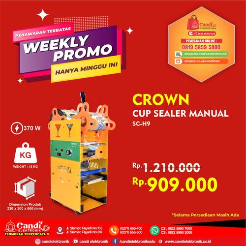 Foto Produk CROWN FOOD PROSCESSOR CUP SEALER SC-H9 dari Candi Elektronik Solo
