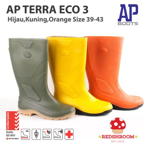 Gambar Sepatu Boot Tinggi AP BOOTS AP TERRA ECO 3 HIJAU KUNING ORANGE - Kuning, 38 dari redshroom Tokopedia