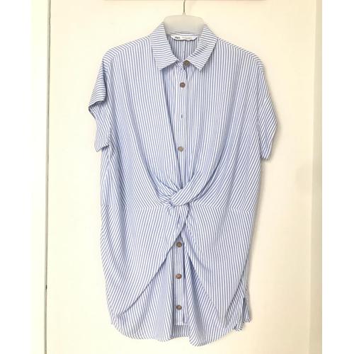 Jual Zara tunic long stripes shirt 