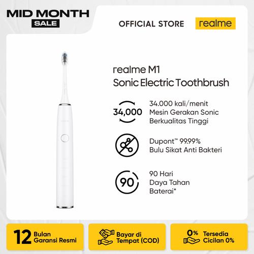 Foto Produk realme M1 Sonic Electric Tootbrush - Putih dari realme Official Store