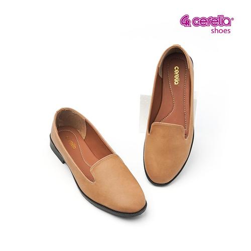 Jual Cerelia Emily Flat shoes Camel 