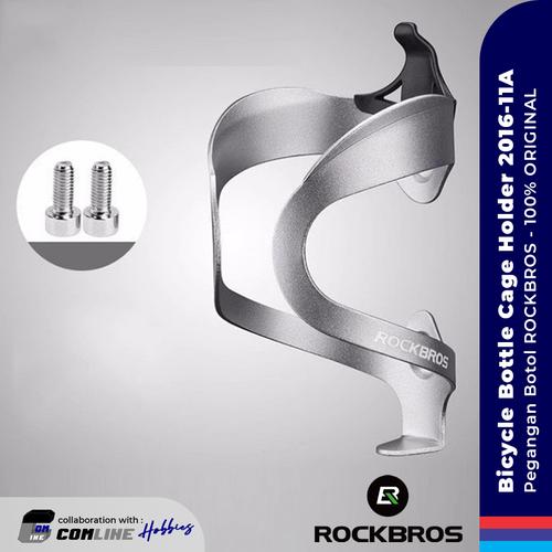 Gambar COMLINE-Pegangan Botol ROCKBROS 2016-11A Bicycle Bottle Cage Holder - Silver dari ComLine Hobbies Jakarta Selatan Tokopedia