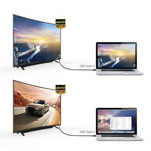 Jual Kabel HDMI to USB Type C 2M Laptop Smartphone hp ke Monitor Smart