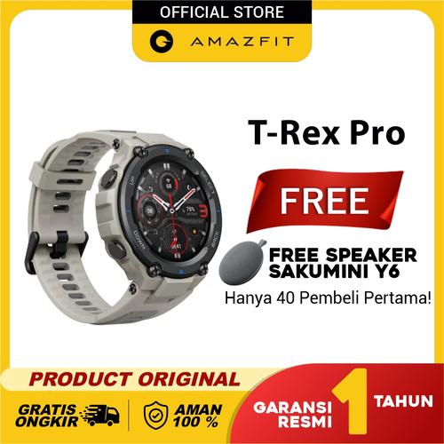 Foto Produk Amazfit T-Rex Pro Explore Your Instinct Military Grade Garansi Resmi - Desert Grey dari Amazfit Official