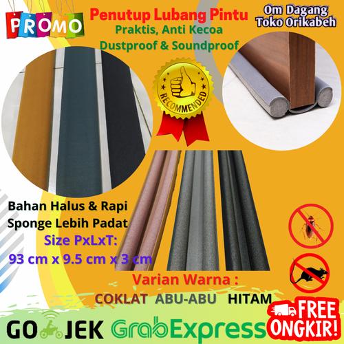 Foto Produk Busa Seal Penutup Celah Lubang Pintu Bawah Door Bottom Seal Strip - Abu-abu dari Om Dagang