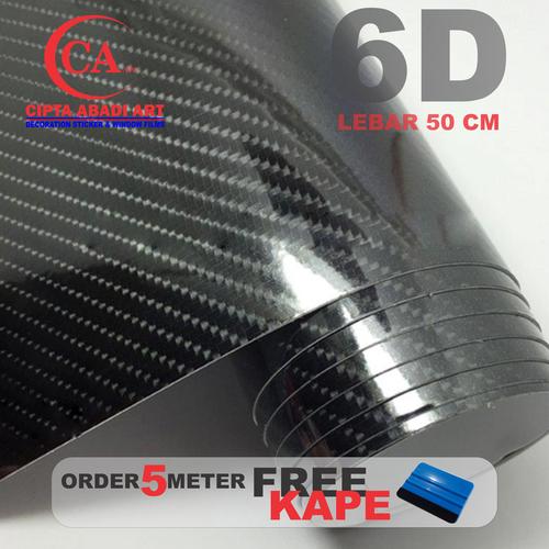 Foto Produk STICKER / STIKER CARBON 5D FIBER VINYL KARBON - CARBON 6D L-50 dari STIKER KACA & KACA FILM