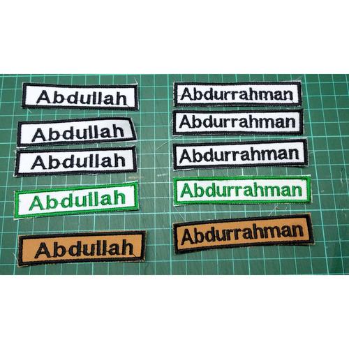 Foto Produk Bordir Emblem Nama ( TANPA MINIMUM QTY ) dari Kaos Polos Theobald