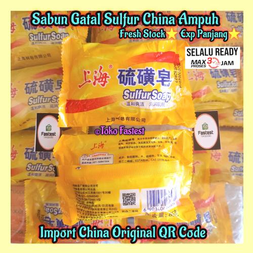 Gambar Sabun Gatal China Sulfur Ori Kurap,Panu,Eksim,Jerawat,Kutu,Herpes No.1 - Sabun Gatal CN dari Fastest Kota Depok Tokopedia