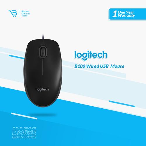 Foto Produk Logitech Mouse Kabel B100 GARANSI RESMI 1TAHUN dari BLISATU