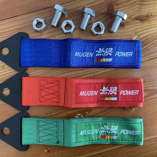 Indotech Racing Jual Kain Towing Strap Racing Kain Derek Mobil Logo MUGEN - Biru ...