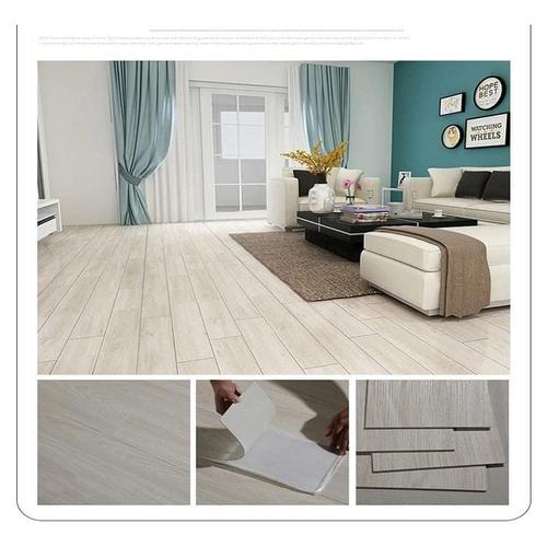 Jual Vinyl Lantai Kayu Tebal Premium Floor Wallpaper Sticker Tempel