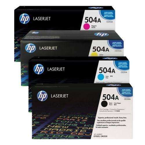 Jual Toner HP LaserJet 504A (B, C, Y, M) (1SET) FOR HP CP3525 , CM3530MFP -  Jakarta Selatan - Sanjaya Comp | Tokopedia