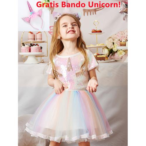 Jual Dress Unicorn Tutu / Dress Sequin 