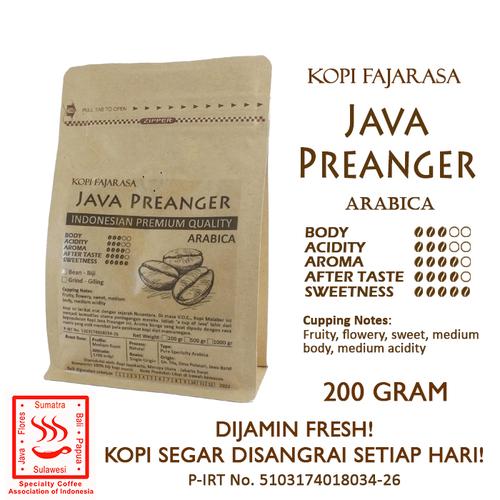 Foto Produk Kopi Fajarasa Java Preanger Malabar Biji Kopi Arabica 200 gram dari Kopi Jayakarta