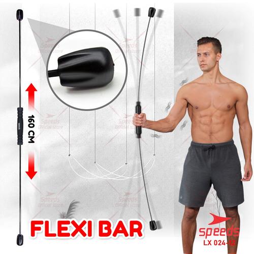 Gambar Flexi Bar Stick Flexi Bar Swing Tongkat Flexi Untuk Gym SPEEDS 024-12 - Hitam dari Speeds Official Store Kota Surabaya Tokopedia