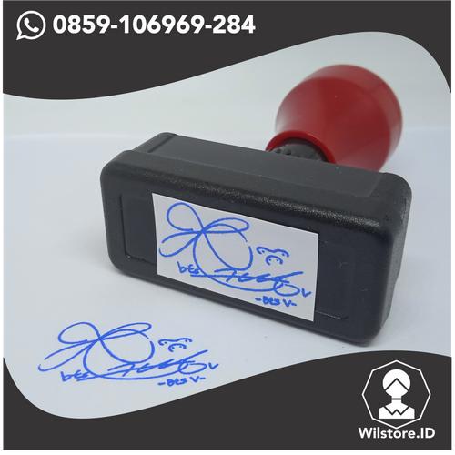 Gambar Stampel Tanda Tangan (Signature) Otomatis (Stample/Stempel/Cap) dari Wilstore.ID Official Jakarta Selatan Tokopedia