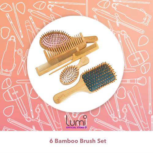 Gambar Lumi Sisir Bambu - 6 sets Bamboo Brush dari LUMI OFFICIAL INDO Kota Bandung Tokopedia