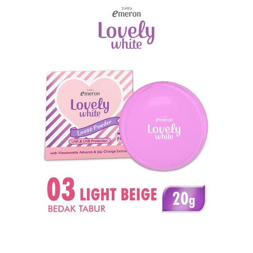 Foto Produk Emeron Lovely White Loose Powder Light Beige 03 dari Wings Official Store