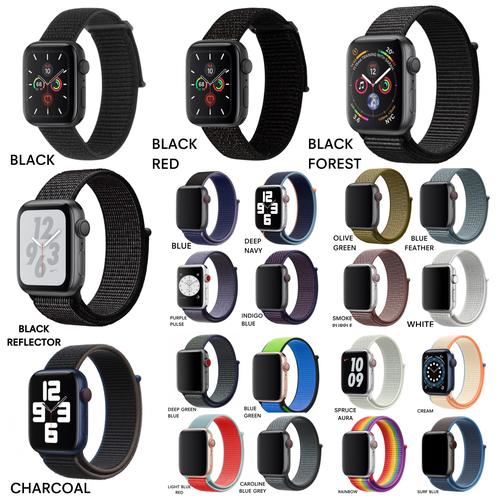 Foto Produk Apple Watch Series 6 5 4 3 2 1 Nylon Woven Strap iWatch Band Loop - 44mm dari AppShoppe