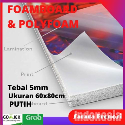 Jual Polyfoam 5mm / FoamBoard 5mm / Poly Foam / Foam Board Polyfoam